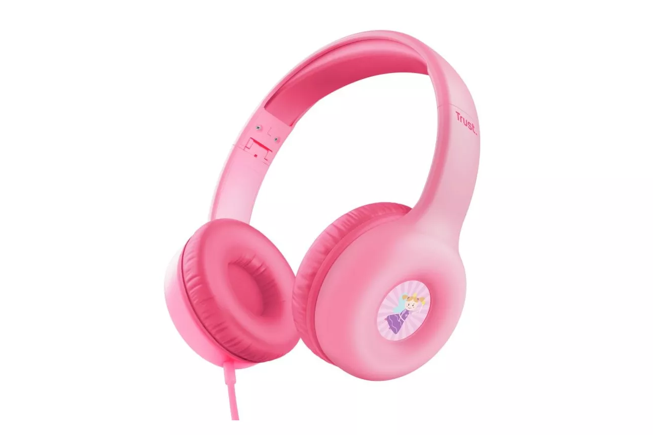 Auriculares Trust con cable para niños plegables, micrófono, volumen limitado 85dB
