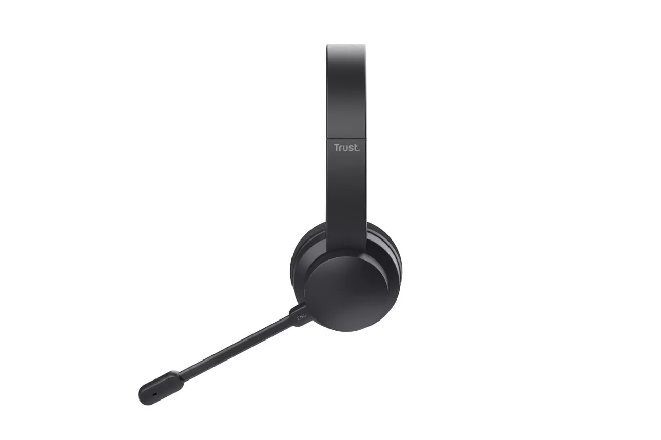 Auriculares Trust inalámbricos Bluetooth y cableados con cancelación de ruido y micrófono