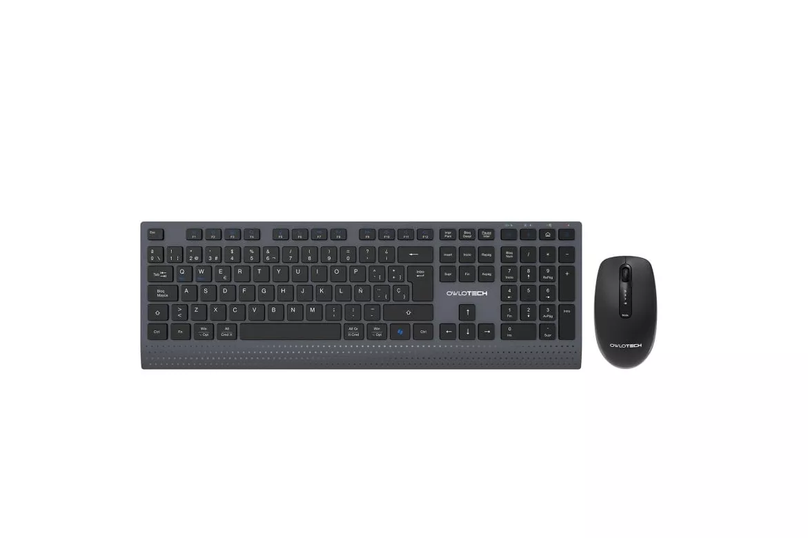 Owlotech MK700 Combo Teclado y Ratón Low Profile Dark Grey