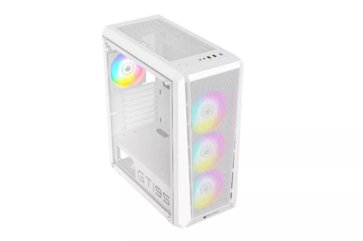 Torre SUPRA Gaming GTI 95 Mesh White 4 ventiladores ARGB Cristal Templado EATX