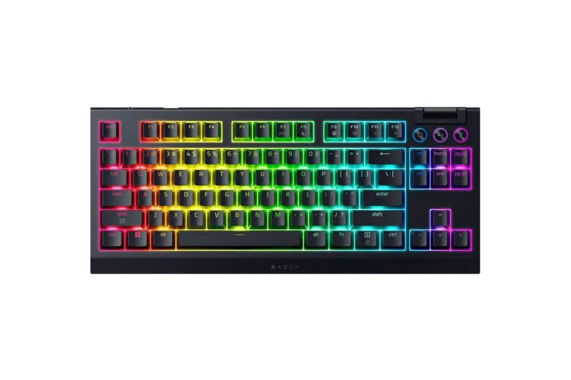 Teclado mecánico Razer BlackWidow V4 Tenkeyless HyperSpeed Layout ES inalámbrico RGB hot swap