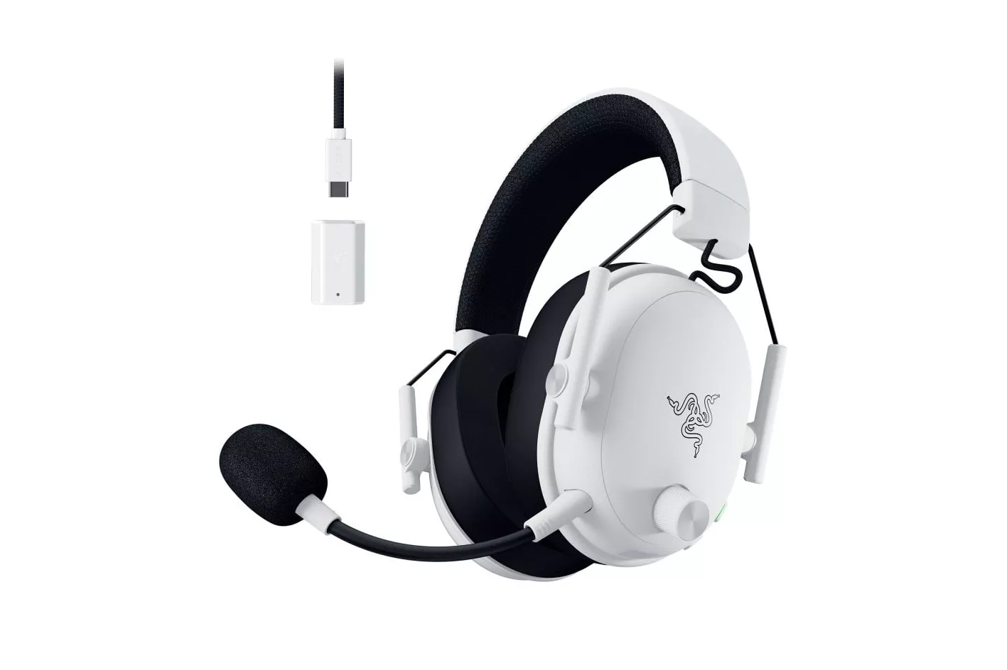 Auriculares Razer BlackShark V3 inalámbricos HyperSpeed Bluetooth Micrófono Extraíble Blancos