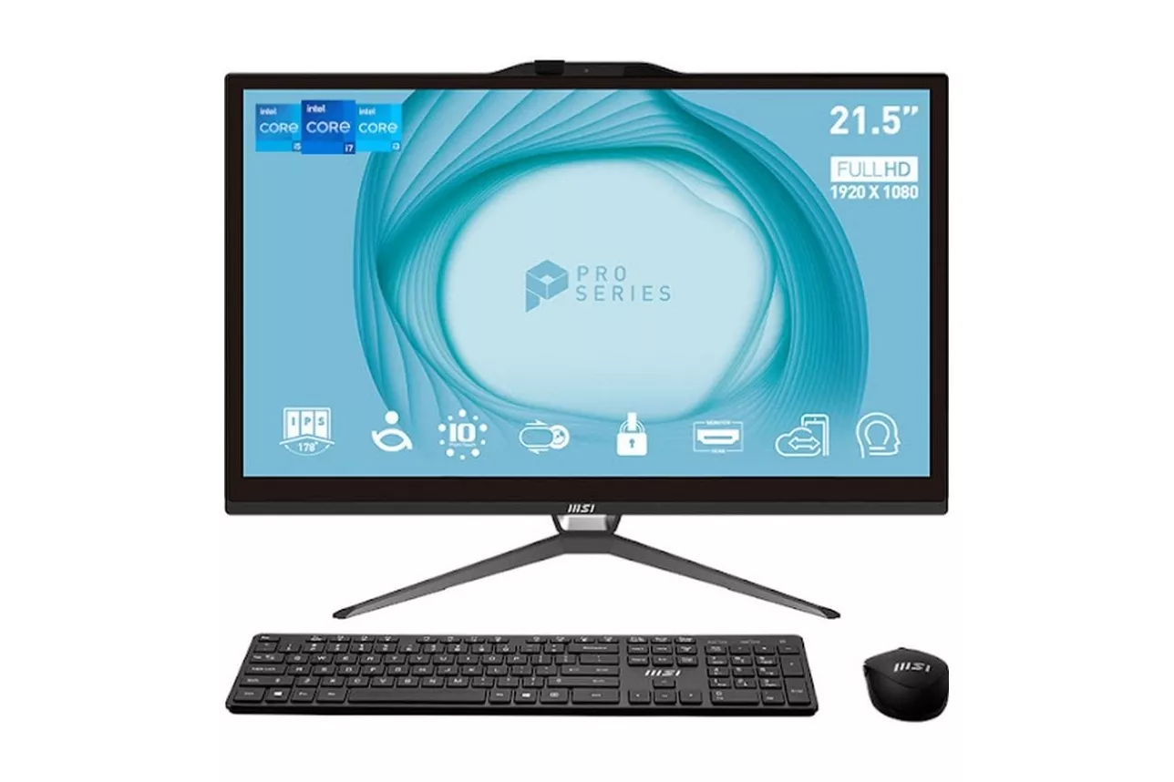 MSI Pro AP222T 13M-217ES Intel Pentium Gold G7400 4GB 128GB SSD 21.5