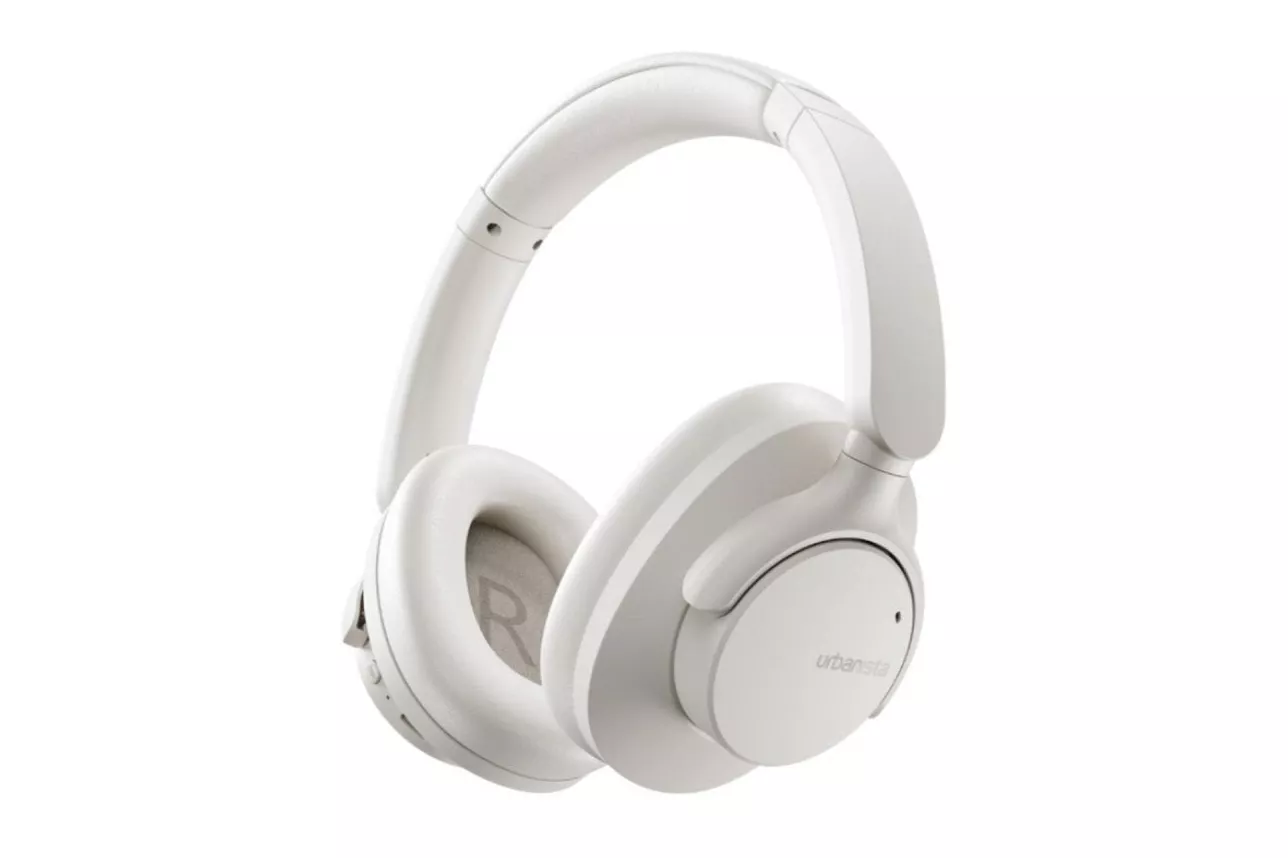 Auriculares Urbanista Valencia Bluetooth 5.3 Cancelación Activa Cloud White 50h Autonomía