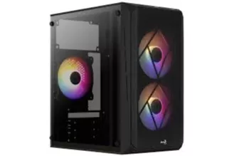 Aerocool Glider USB 3.0 FRGB con Ventana Acrílica Negra