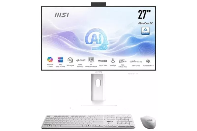 PC Sobremesa MSI Modern AM273QP AI 1UM-246ES Intel Core Ultra 7 155H 32GB 1TB SSD Windows 11 Pro Blanco