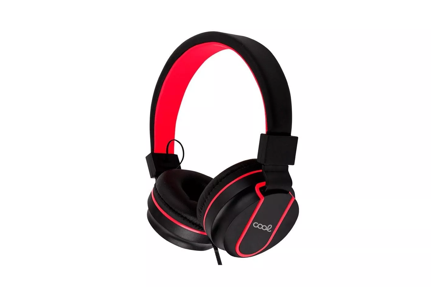 Cool Toronto Auriculares con Micrófono Jack 3.5mm Negro/Rojo