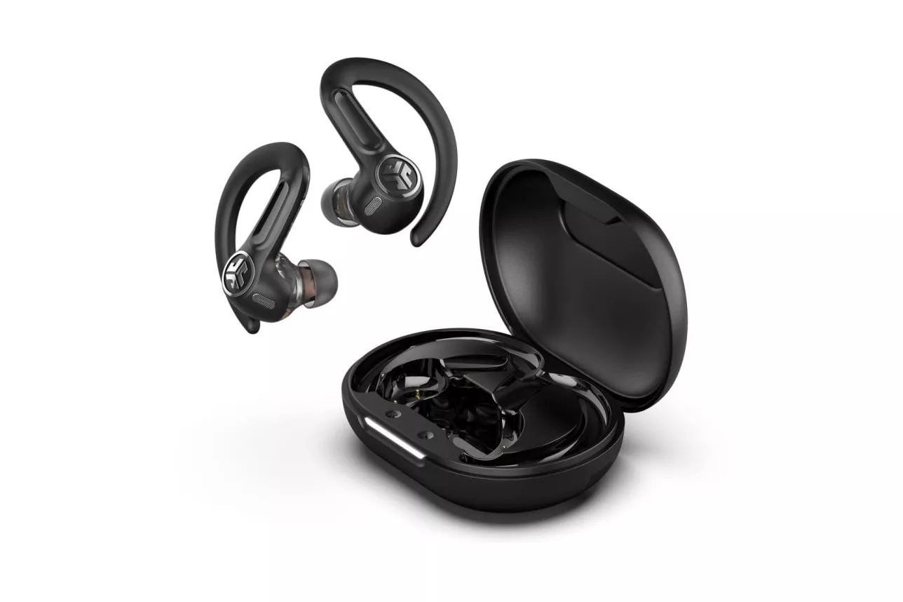 JLab Epic Sport ANC 3 Auriculares Deportivos Bluetooth con Cancelación Activa de Ruido Híbrida Negro
