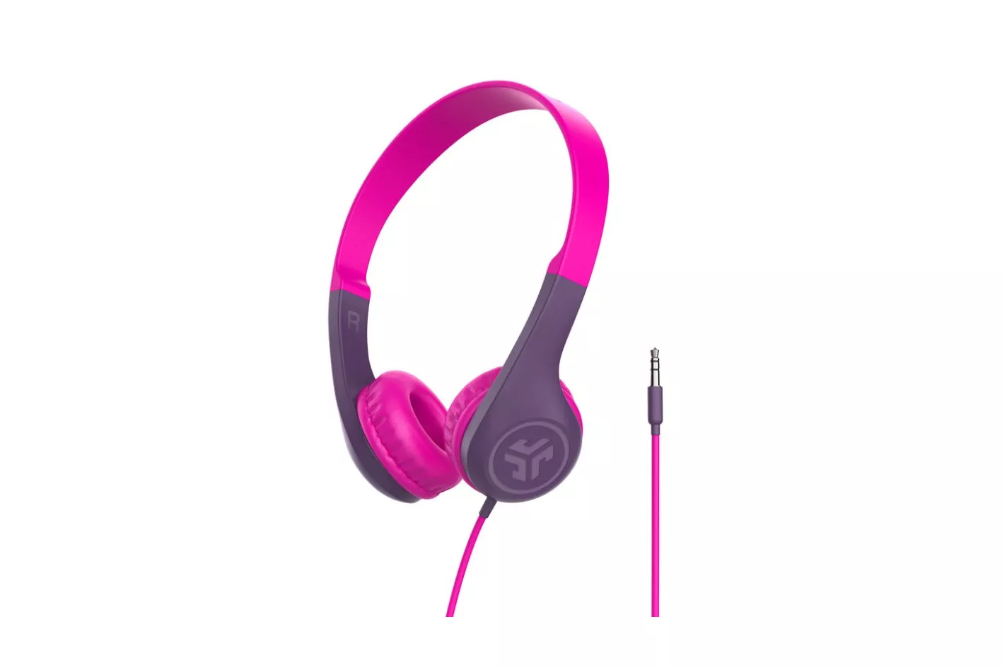 JLab JBuddies Pop Auriculares Infantiles con Cable 85dB Morado/Rosa