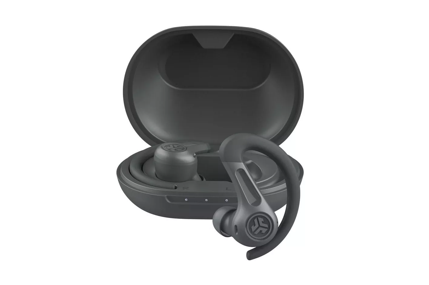 JLab JBuds Sport ANC 4 Auriculares Deportivos Bluetooth con Cancelación Activa de Ruido Grafito