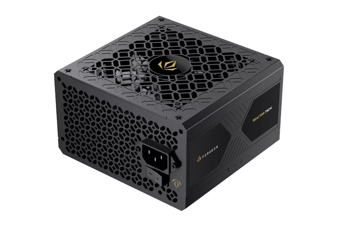 Forgeon Reactor 750W Cybenetics Platinium ATX 3.1 PCIe 5.1 Full Modular Fuente de Alimentación Negra