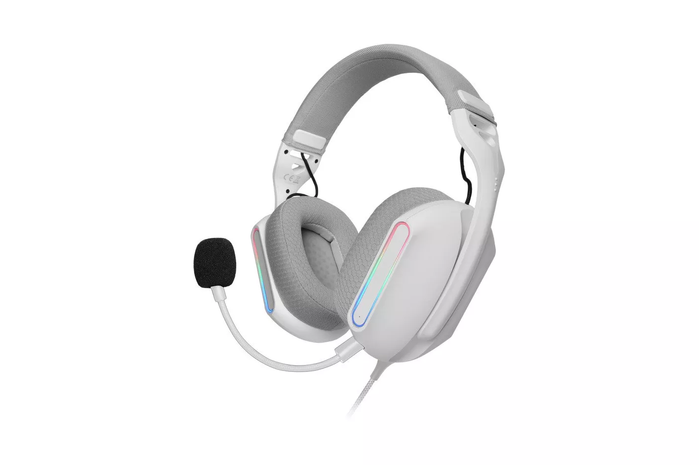 Mars Gaming Mh-pro Auriculares Rgb Flow Sonido Envolvente Almohadillas Air 3d Micrófono Blanco