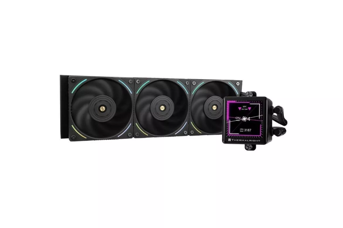 Refrigeración Líquida Thermalright Frozen Vision 360 BLACK 360mm 3 Ventiladores ARGB LCD