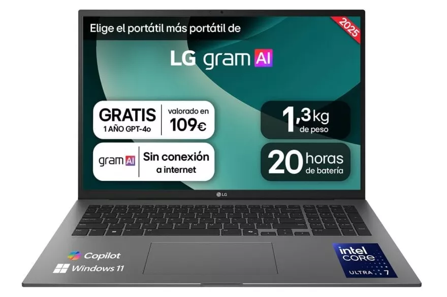 LG Gram 17Z90T Intel Core Ultra 7 255H 16GB 1TB SSD 17