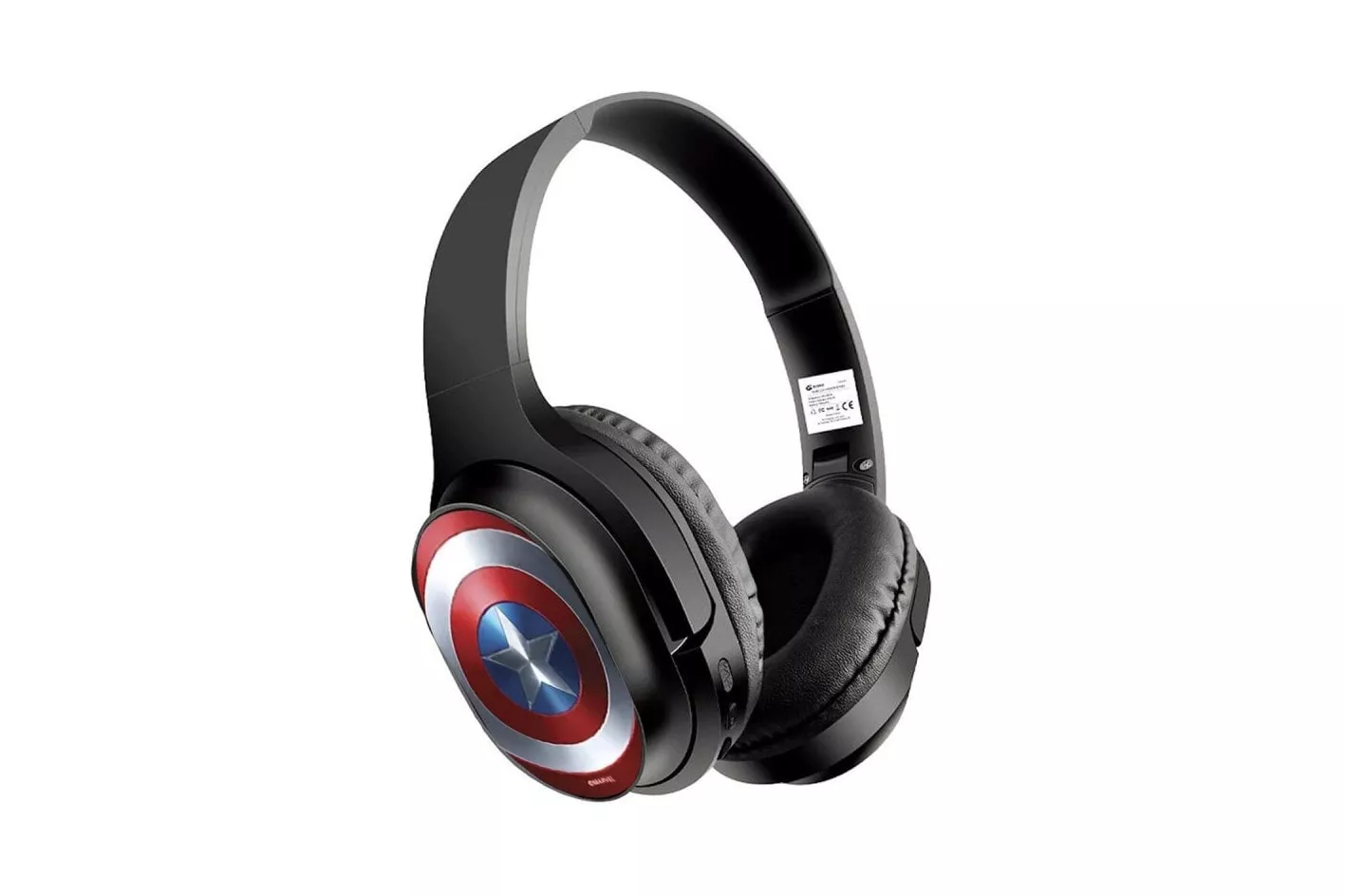 Marvel Auriculares Inalámbricos Capitán América 001 Negros