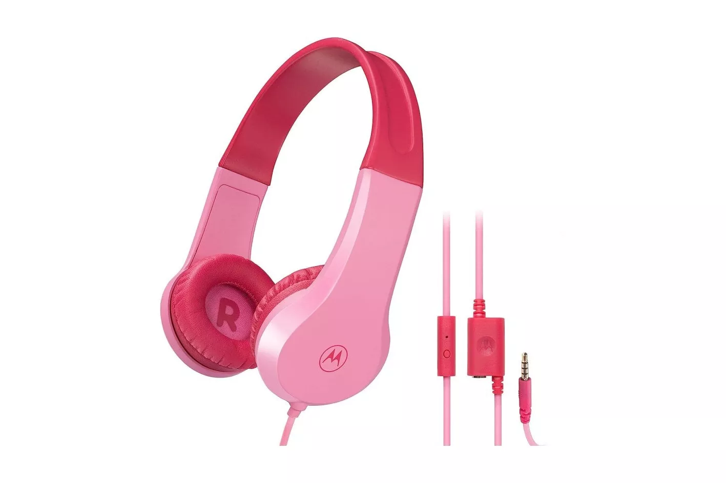 Motorola Moto JR200 Auriculares Infantiles con Cable Rosa
