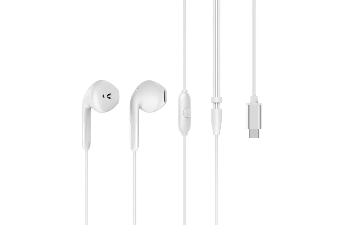 Muvit For Change E58 Auriculares Estéreo USB-C Blancos
