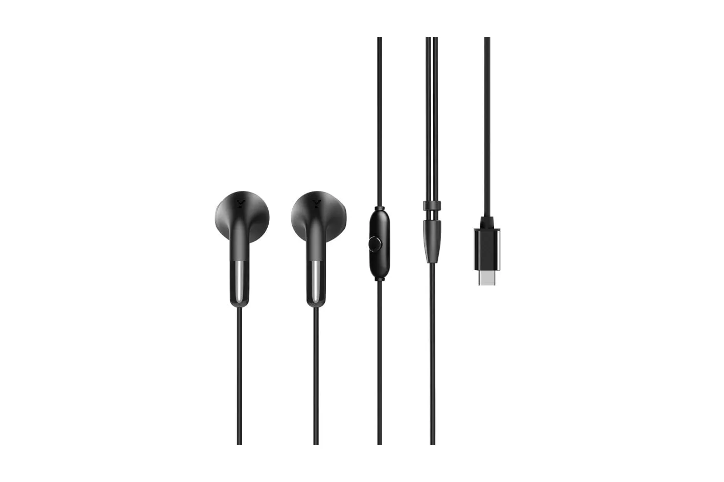Muvit For Change E58 Auriculares Estéreo USB-C Negros