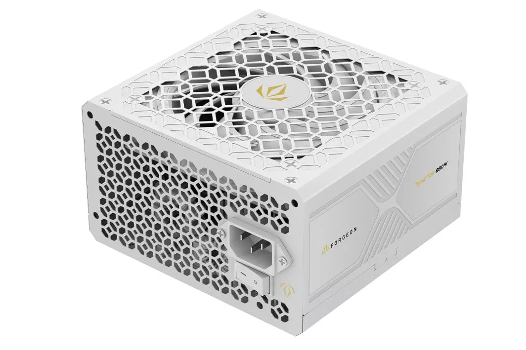 Forgeon Reactor 850W Cybenetics Platinium ATX 3.1 PCIe 5.1 Full Modular Fuente de Alimentación Blanca