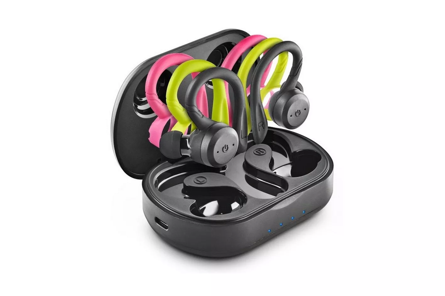 NGS Artica Jogger Auriculares Deportivos Bluetooth con Estuche de Carga Negros