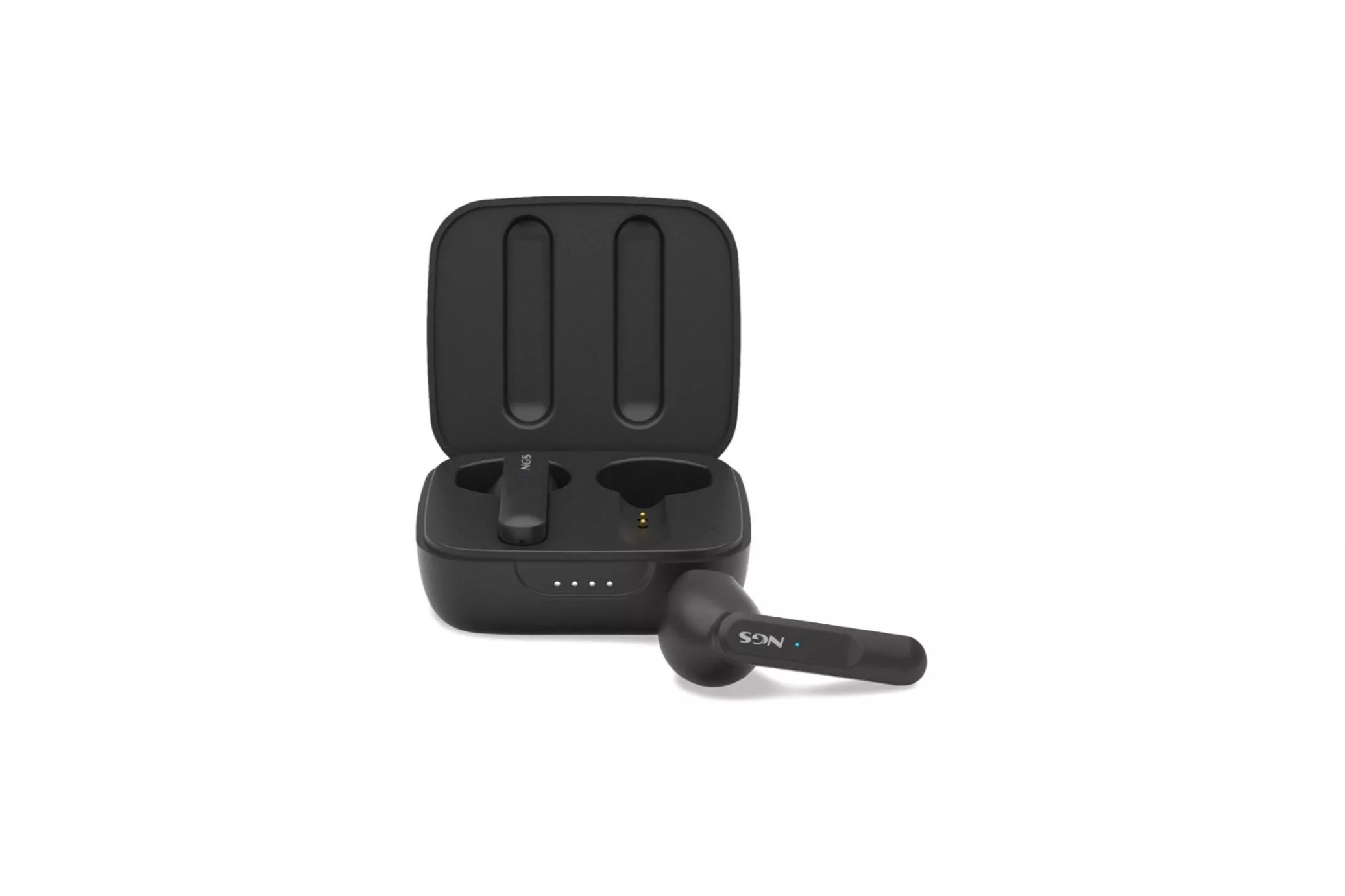 NGS Artica Move Black Auriculares Inalámbricos con Estuche de Carga y Bluetooth 5.3 Negro