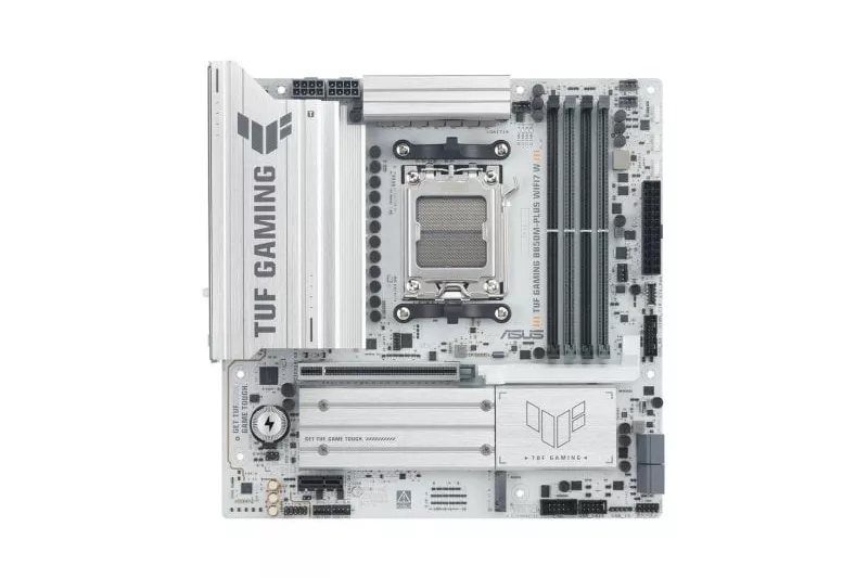 Placa Base ASUS B850 AM5 Micro ATX TUF GAMING B850M-PLUS WIFI7 White DDR5 WiFi 7 Bluetooth 5.4