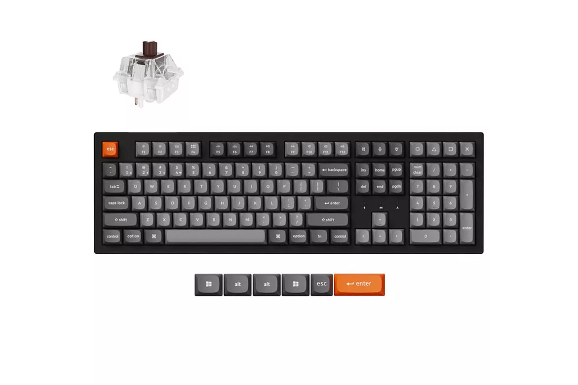 Teclado Keychron K10 Max ISO-ES RGB Max-Swappable Switch Brown