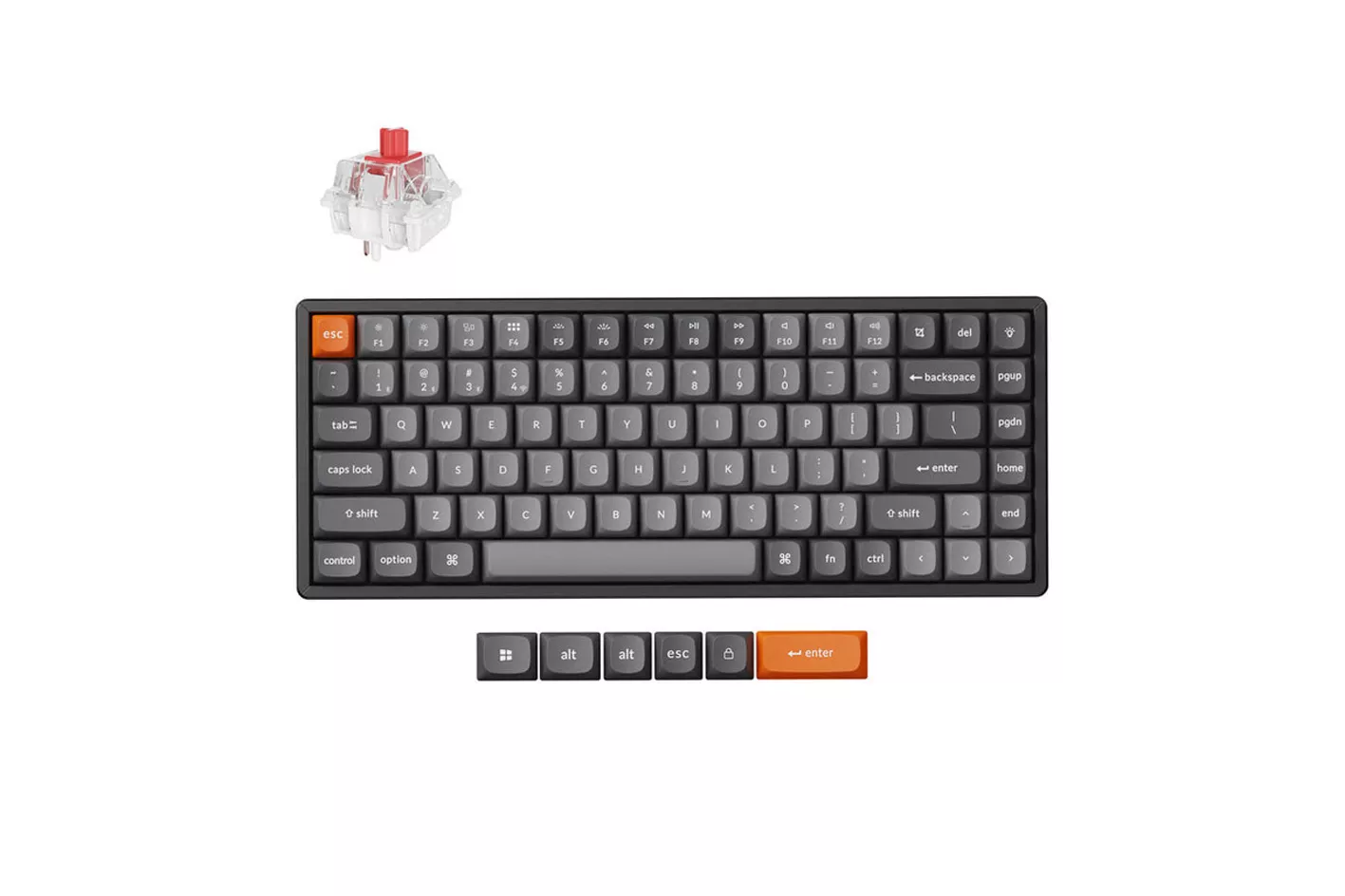 Teclado Keychron K2 Max ISO-ES RGB Max-Swappable Switch Red