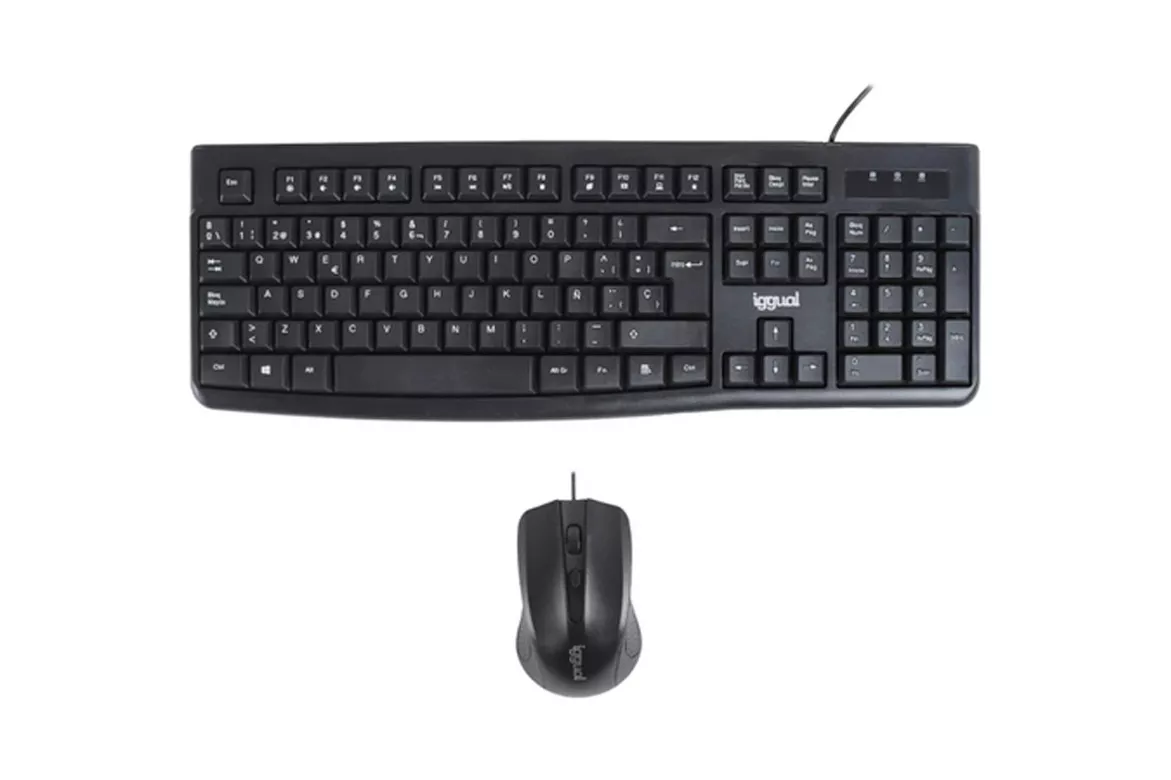 Combo Teclado/Ratón iggual CMK-BUSINESS2 Negro