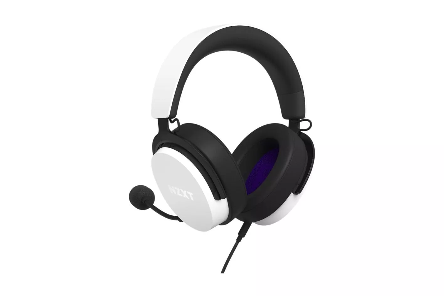 Auriculares NZXT con cable micrófono desmontable Hi-Res aislamiento ruido blancos
