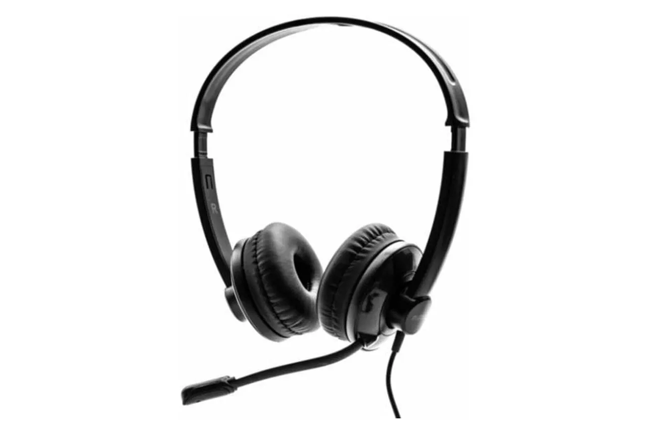 Nilox Auriculares USB 2.0 con Micrófono para PC Negros