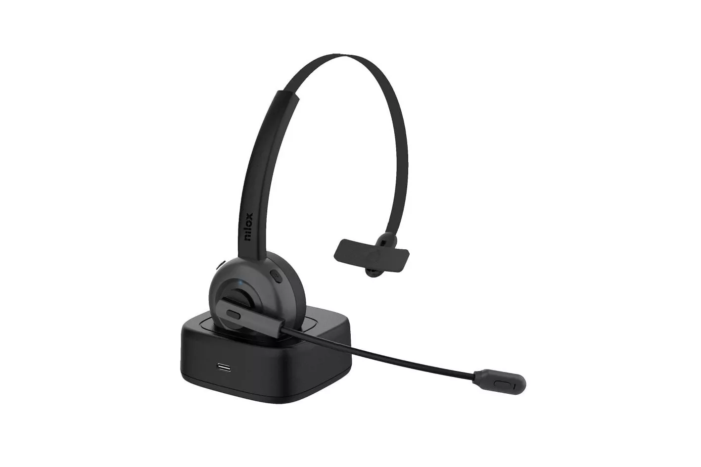 Nilox NXAUB001 Auricular Inalámbrico Monoaural Negro