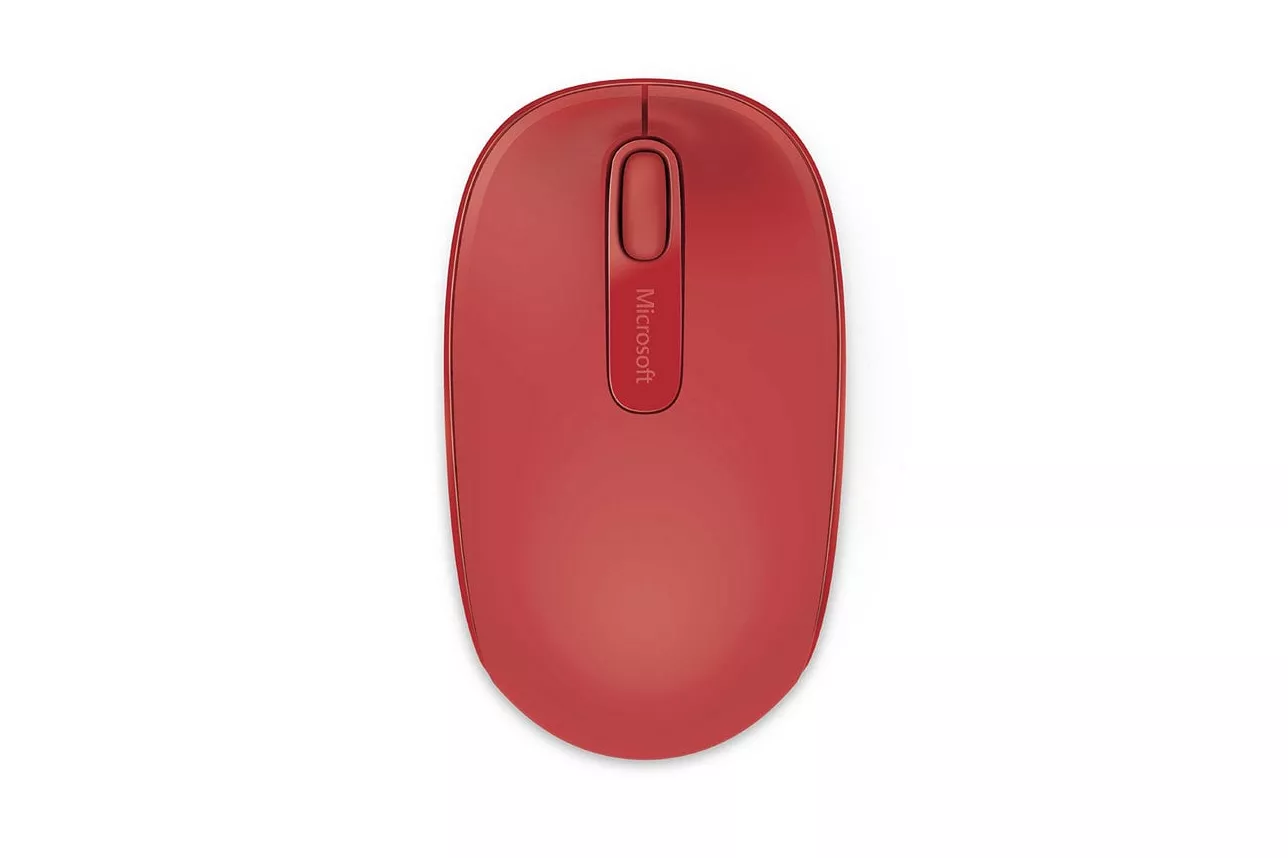 Microsoft Wireless Mobile Mouse 1850 Ratón Inalámbrico 1000DPI Rojo