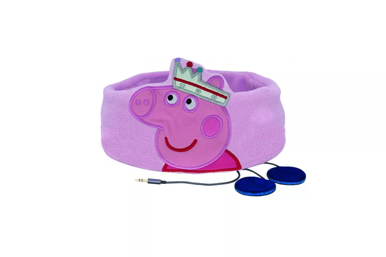 OTL Technologies Auriculares Infantiles Planos con Banda Ajustable Lavable Princesa Peppa Pig