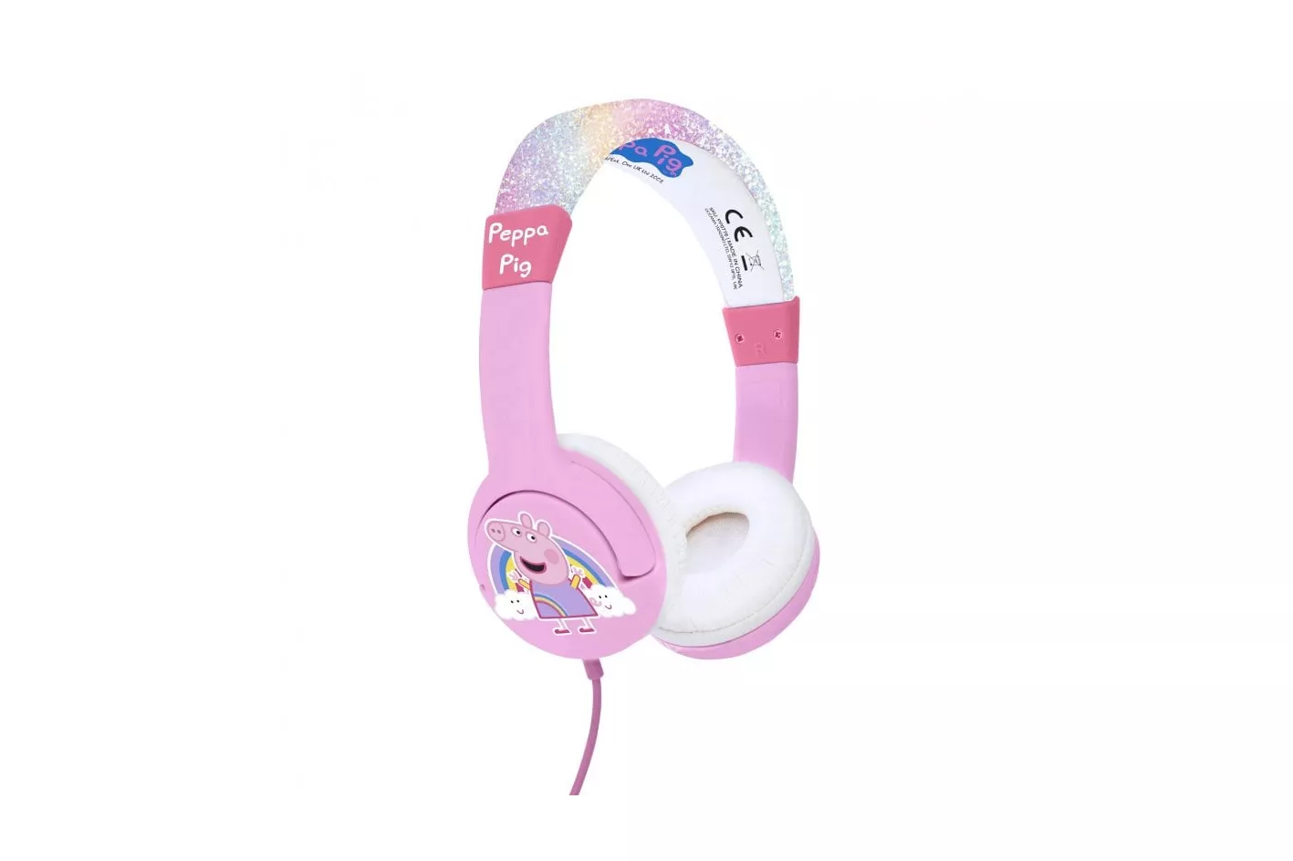 OTL Technologies Peppa Pig Glitter Rainbow Auriculares Infantiles