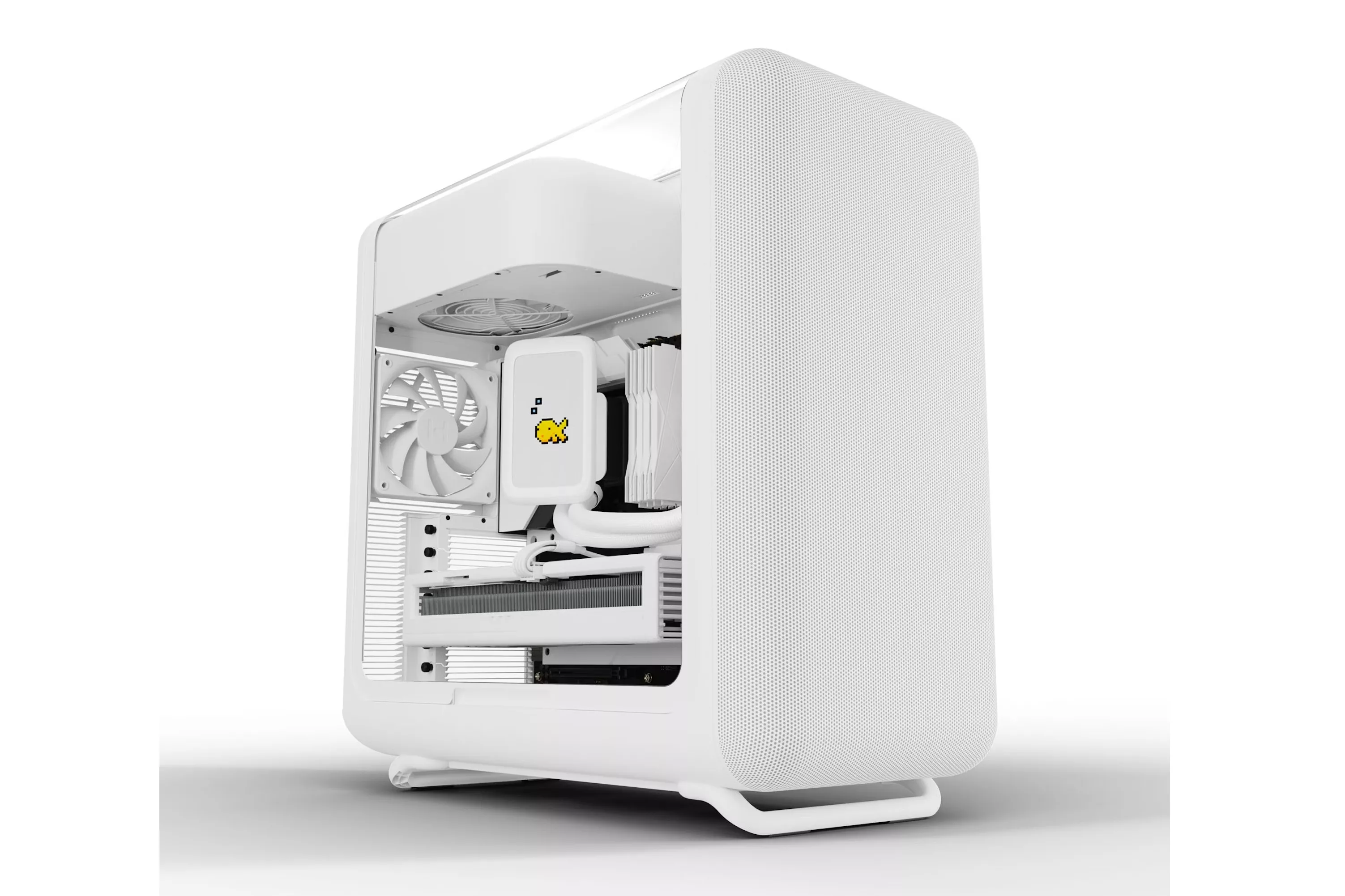 Caja ATX Hyte X50 Vidrio Templado Snow White