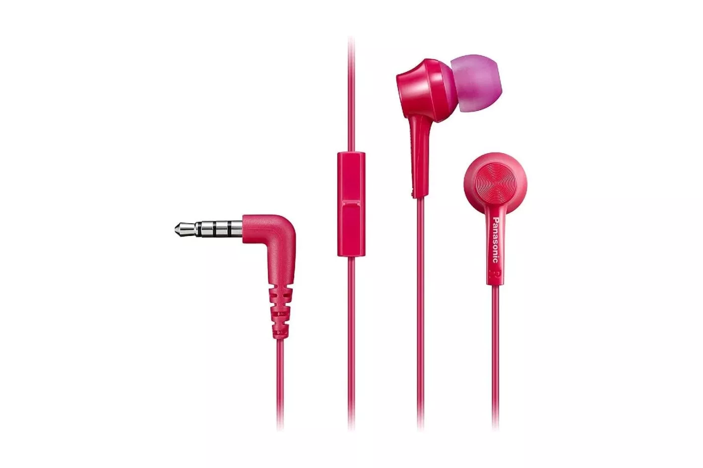 Panasonic RP-TCM105 Auriculares con Micrófono Jack 3.5mm Rosas