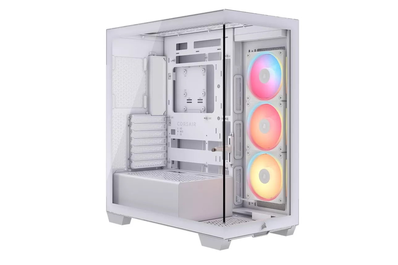 Caja/Torre Corsair iCUE LINK 3500X LX-R RGB Blanco