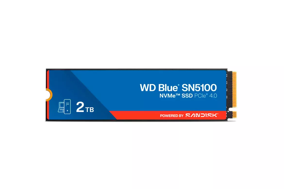 Disco Duro M.2 Sandisk WD Blue SN5100 2TB PCIe Gen4 x4 NVMe SSD