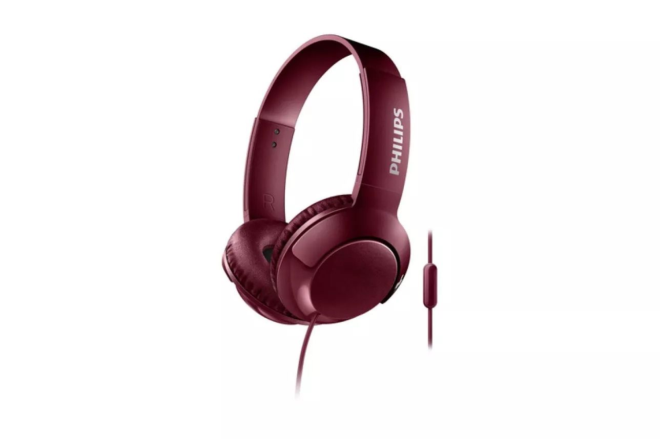 Philips Bass Plus SHL3075 Auriculares Con Micrófono Rojo