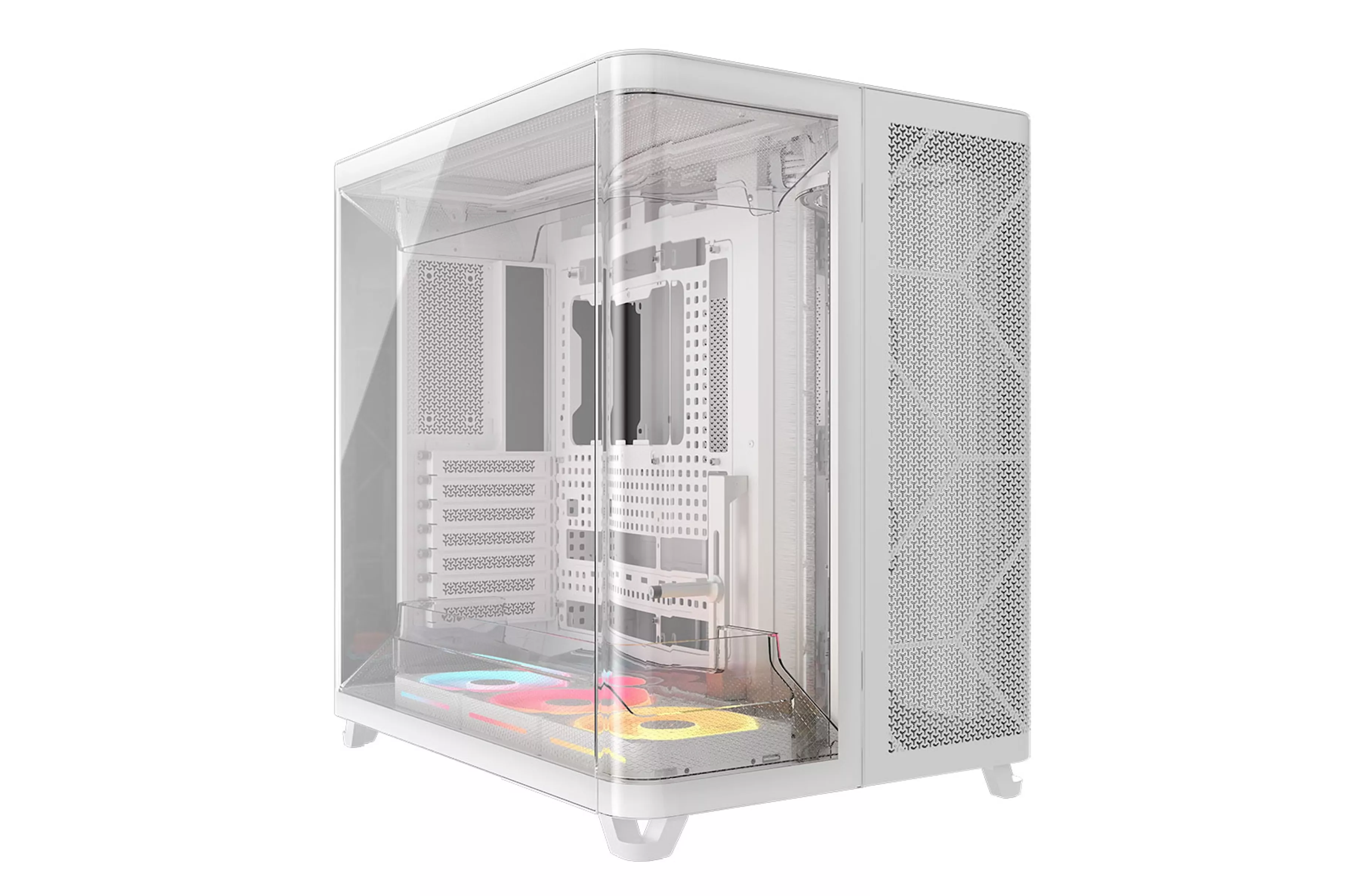 Caixa E-ATX Corsair AIR 5400 LX-R Link Branca Vidro Temperado