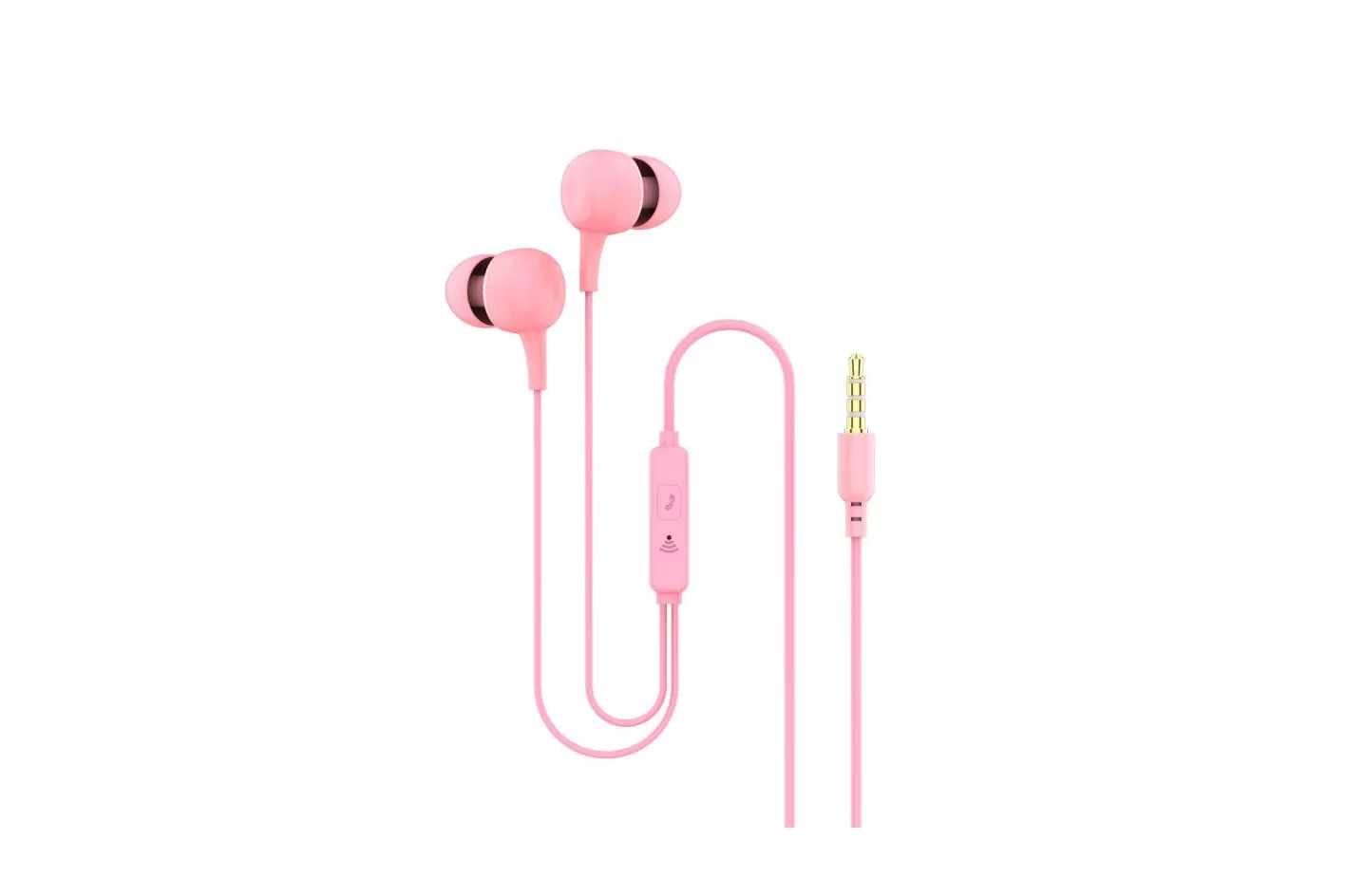 Ksix Auriculares Ergonómicos con Micrófono Rosas