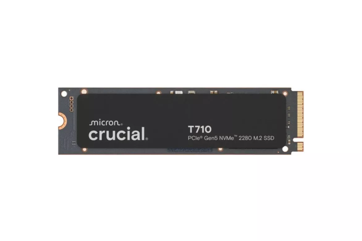 Disco Duro Crucial 1 TB SSD M.2 PCIe 5.0 14900 MB/s T710 Lectura/Escritura Secuencial