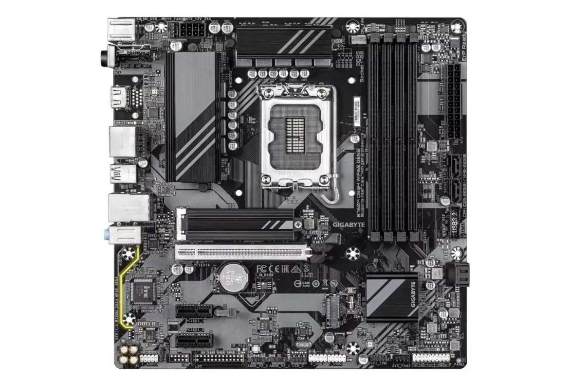 Placa Base Gigabyte B760M DS3H Intel B760 LGA 1700 DDR5 micro ATX WiFi 6E 2.5GbE M.2 RAID
