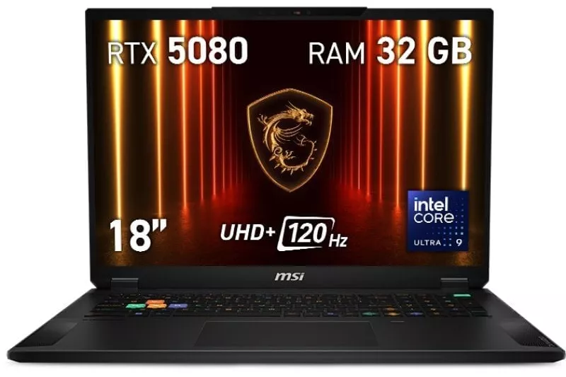 MSI Stealth 18 HX AI A2XWIG-040XES Intel Core Ultra 9 275HX 32GB 2TB SSR RTX 5080 18