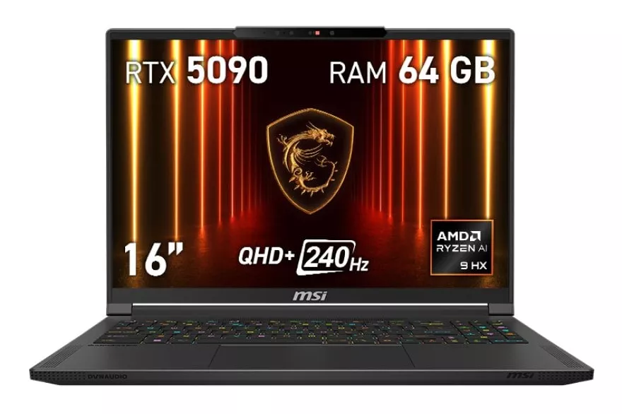 MSI Stealth A16 AI+ A3XWJG-038ES OLED AMD Ryzen AI 9 HX 370 64GB 1TB SSD RTX 5090 16