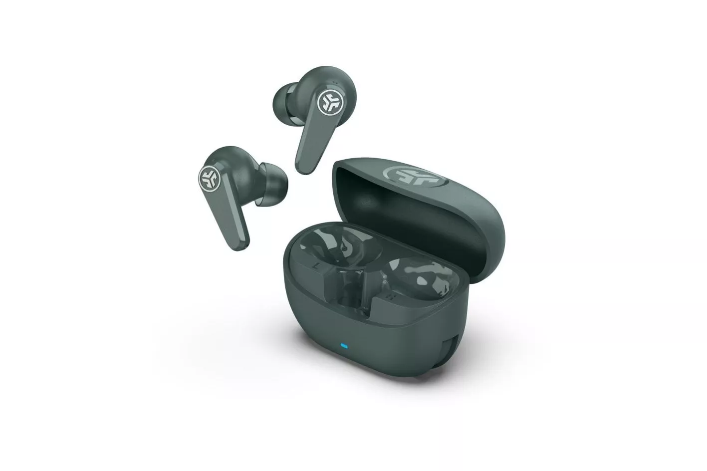 Auriculares JLab Go Pods ANC inalámbricos Bluetooth con Cancelación de Ruido, Micrófono, resistencia IP55, verde sage