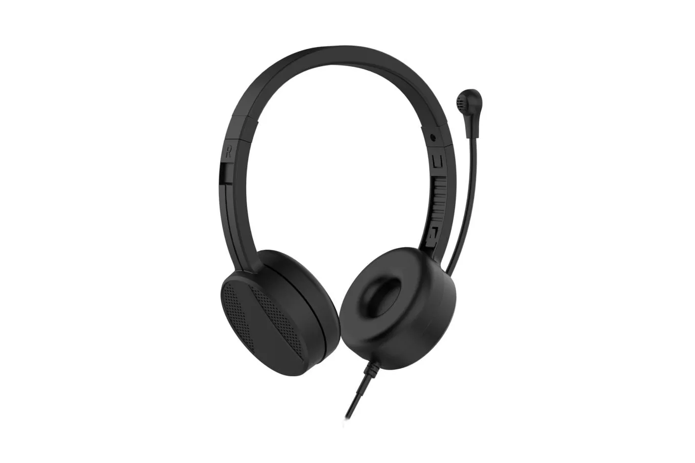 Auriculares Nilox NXAUSB01 con cable USB, Cancelación de Ruido, Micrófono y Plegables Negros