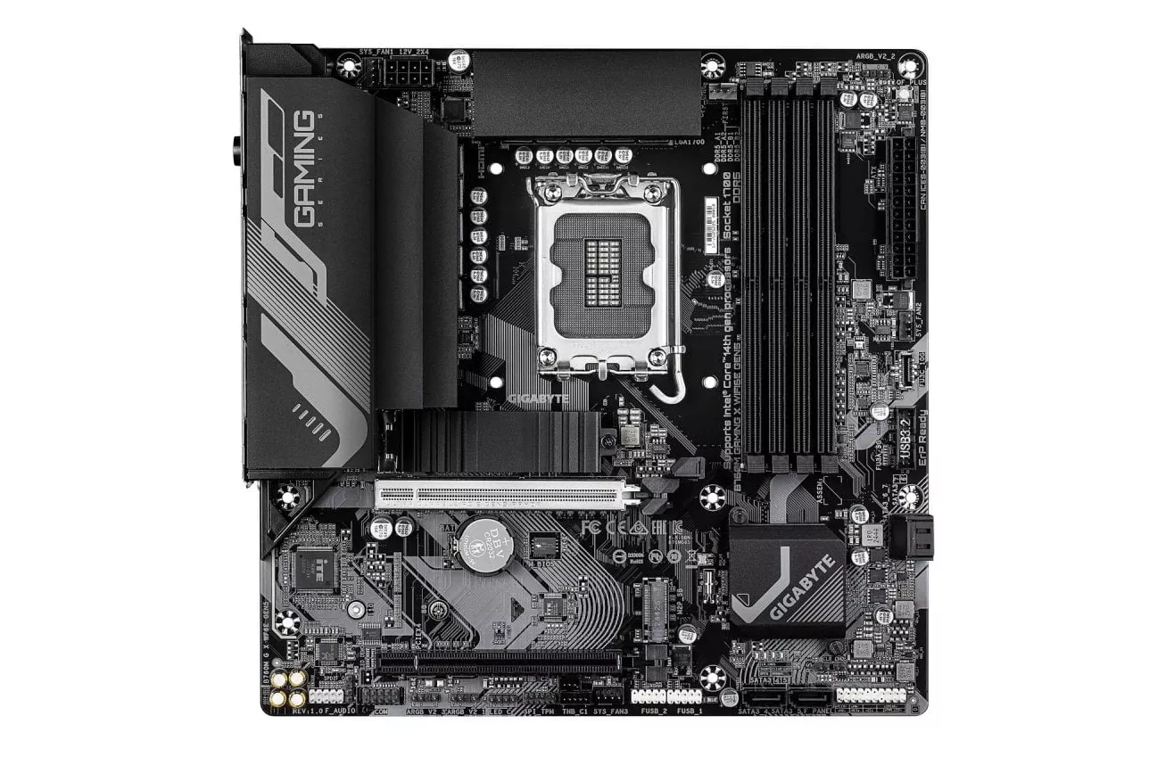 Placa Base Gigabyte B760M Gaming X Intel B760 LGA 1700 DDR5 micro ATX WiFi 6E 2.5GbE PCIe 5.0 M.2 RAID