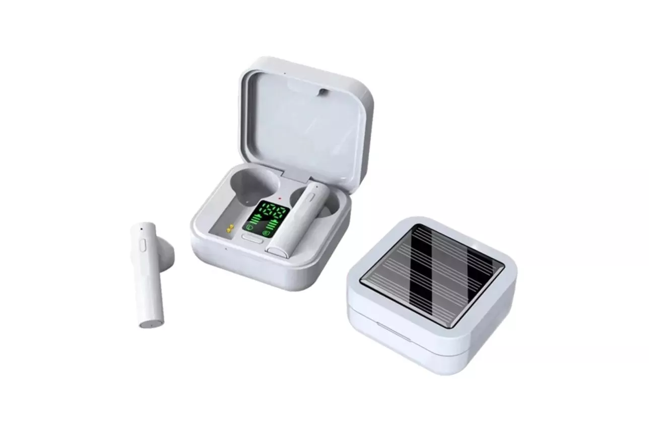 Auriculares Denver TWS-62 inalámbricos Bluetooth para llamadas y música con micrófono integrados blancos